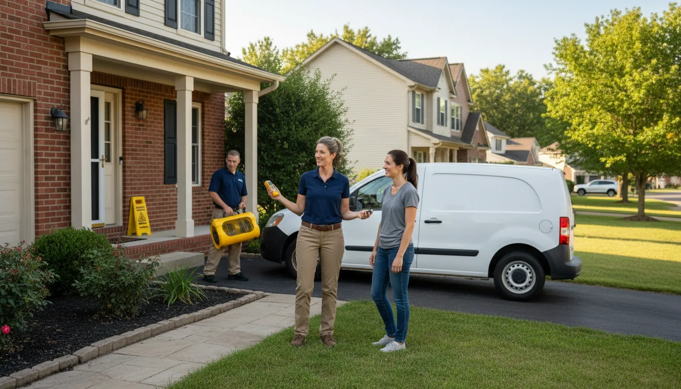 Water restoration image for Fire And Smoke Damage Restoration in Corriganville, MD